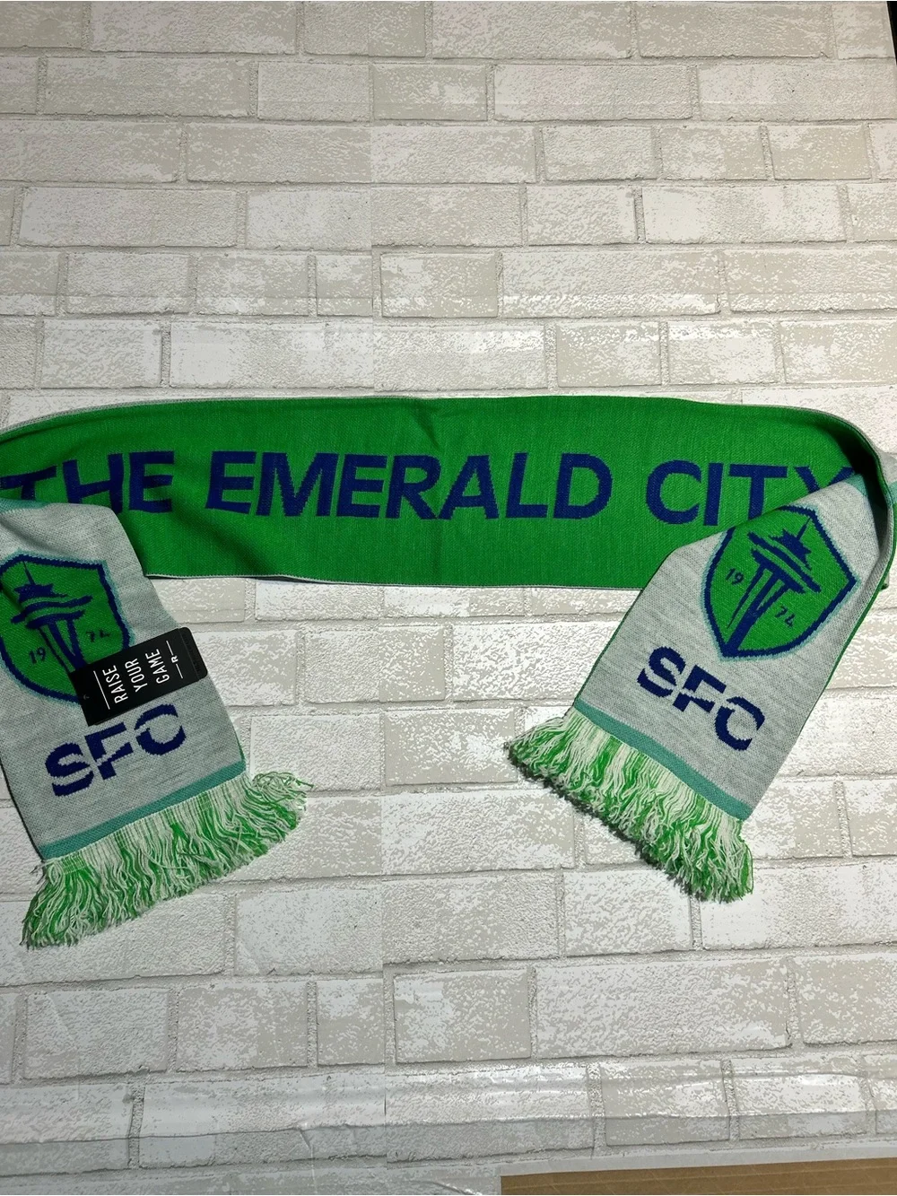 Seattle FC 'The Emerald City' Green & Gray Supporter Scarf